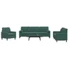 Image de vidaXL Ensemble de canapés 3 pcs avec coussins et traversins velours