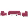 Image de vidaXL Ensemble de canapés 4 pcs avec coussins et traversins velours