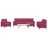 Image de Vidaxl Ensemble De CanapÃ©s 4 Pcs Avec Coussins Et Traversins Velours