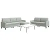 Image de vidaXL Ensemble de canapÃ©s 3 pcs avec coussins Gris clair Velours