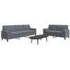 Image de vidaXL Ensemble de canapés 2 pcs avec coussins et traversins velours3278492