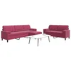 Image de Vidaxl Ensemble De CanapÃ©s 3 Pcs Avec Coussins Et Traversins Velours
