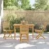 Image de vidaXL Vidaxl Chaises Pliables De Jardin Lot De 4 43x54x88 Cm Bambou
