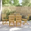Image de Vidaxl Chaises Pliables De Jardin Lot De 6 43x54x88 Cm Bambou