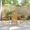 Image de Vidaxl Ensemble Ã Manger De Jardin 5 Pcs Bambou