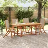 Image de Vidaxl Chaises Pliables De Jardin Lot De 4 Bois D'acacia Et TextilÃ¨ne