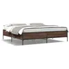 Image de vidaXL Cadre de lit sans matelas chÃªne marron 180x200 cm