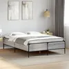 Image de vidaXL Cadre de lit sonoma gris 140x190 cm bois d'ingénierie et métal