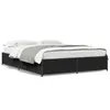 Image de vidaXL Cadre de lit sans matelas noir 120x190 cm