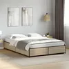 Image de vidaXL Cadre de lit chêne sonoma 120x190 cm bois d'ingénierie et métal