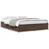 Image de vidaXL Cadre de lit sans matelas chÃªne marron 120x190 cm