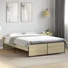 Image de vidaXL Cadre de lit chêne sonoma 140x190 cm bois d'ingénierie et métal
