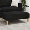 Image de vidaXL Repose-pied noir 77x55x31 cm tissu