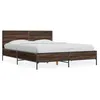 Image de vidaXL Cadre de lit sans matelas chÃªne marron 120x200 cm
