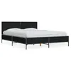Image de vidaXL Cadre de lit sans matelas noir 140x200 cm