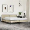 Image de vidaXL Cadre de lit chêne sonoma 180x200 cm bois d'ingénierie et métal