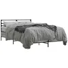 Image de vidaXL Cadre de lit sans matelas sonoma gris 140x190 cm