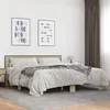 Image de vidaXL Cadre de lit chêne sonoma 200x200 cm bois d'ingénierie et métal