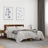 Image de vidaXL Cadre de lit chêne fumé 140x200 cm bois d'ingénierie et métal