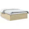 Image de vidaXL Cadre de lit sans matelas chÃªne sonoma 160x200 cm