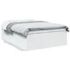 Image de vidaXL Cadre de lit sans matelas blanc 140x200 cm
