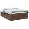 Image de vidaXL Cadre de lit sans matelas chÃªne marron 120x190 cm