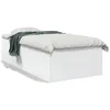 Image de vidaXL Cadre de lit sans matelas blanc 90x190 cm