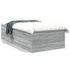 Image de vidaXL Cadre de lit sans matelas sonoma gris 75x190 cm