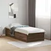 Image de vidaXL Cadre de lit chêne marron 100x200 cm bois d'ingénierie