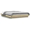 Image de vidaXL Cadre de lit sans matelas chÃªne sonoma 135x190 cm