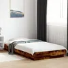Image de vidaXL Cadre de lit chêne fumé 90x190 cm bois d'ingénierie