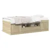 Image de vidaXL Lit de jour avec tiroirs sans matelas chêne sonoma 100x200 cm3280239