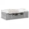 Image de vidaXL Lit de jour avec tiroirs sans matelas sonoma gris 100x200 cm