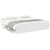 Image de vidaXL Cadre de lit avec tiroirs sans matelas blanc 200x200 cm