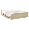 Image de vidaXL Cadre de lit avec tiroirs sans matelas chÃªne sonoma 160x200 cm