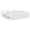 Image de vidaXL Cadre de lit avec tiroirs sans matelas blanc 150x200 cm