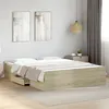 Image de vidaXL Cadre de lit avec tiroirs sans matelas chêne sonoma 140x200 cm3280295