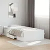 Image de vidaXL Cadre de lit avec tiroirs sans matelas blanc 90x190 cm3280342