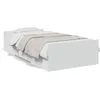 Image de vidaXL Vidaxl Cadre De Lit Avec Tiroirs Sans Matelas Blanc 75x190 Cm