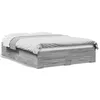 Image de vidaXL Vidaxl Cadre De Lit Avec Tiroirs Sans Matelas Sonoma Gris 140x190 Cm