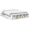 Image de vidaXL Cadre de lit sans matelas blanc 150x200 cm