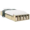 Image de vidaXL Cadre de lit sans matelas chÃªne sonoma 75x190 cm