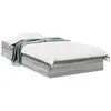 Image de vidaXL Cadre de lit avec tiroirs sans matelas sonoma gris 100x200 cm