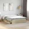 Image de vidaXL Cadre de lit avec tiroirs sans matelas chêne sonoma 140x190 cm3280687