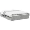 Image de vidaXL Cadre de lit avec tiroirs sans matelas gris bÃ©ton 135x190 cm