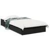 Image de vidaXL Cadre de lit avec tiroirs sans matelas noir 90x190 cm