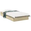 Image de Vidaxl Cadre De Lit Avec Tiroirs Sans Matelas ChÃªne Sonoma 75x190 Cm