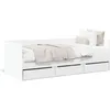 Image de vidaXL Lit de jour avec tiroirs sans matelas blanc 90x200 cm