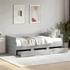 Image de vidaXL Lit de jour et tiroirs sonoma gris 90x200 cm bois d'ingénierie