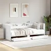 Image de vidaXL Lit de jour avec tiroirs sans matelas blanc 90x190 cm3280853